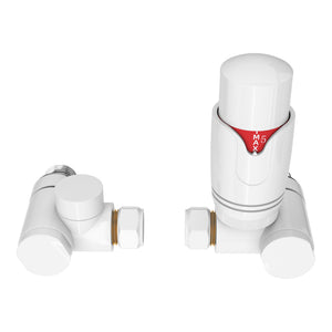 Radiateur sèche-serviettes avec kit de raccordement 80 mm Kviteseid [neu.haus]