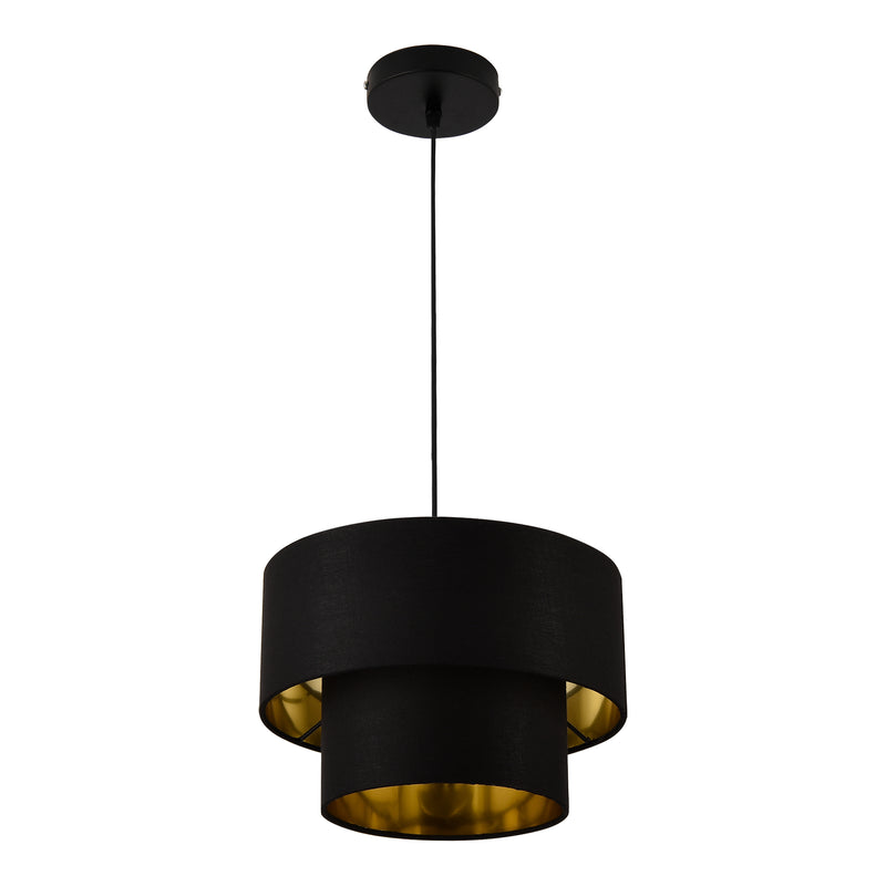Croquis coté Suspension Lopar E27 en Métal et Textile [lux.pro]