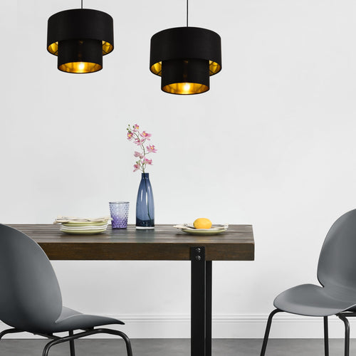 Suspension Lopar E27 en Métal et Textile [lux.pro]
