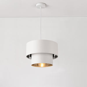 Suspension Lopar E27 en Métal et Textile [lux.pro]