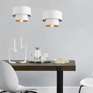 Suspension Lopar E27 en Métal et Textile [lux.pro]