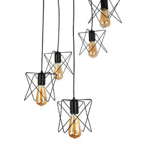 Suspension Manningtree 2/3/5 flammes Noir [lux.pro]