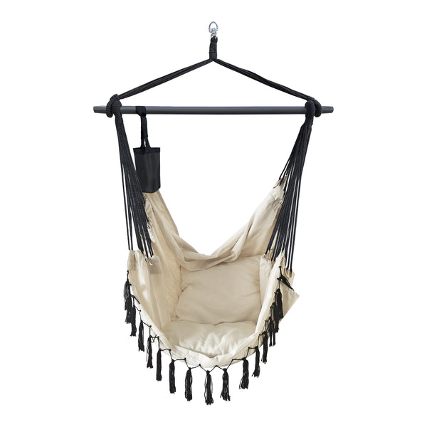 Fauteuil suspendu Aranga Max. 120 kg avec 2 coussins en différentes couleurs [en.casa]