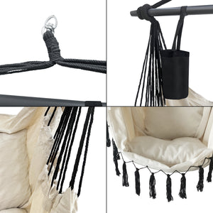 Fauteuil suspendu Aranga Max. 120 kg avec 2 coussins en différentes couleurs [en.casa]