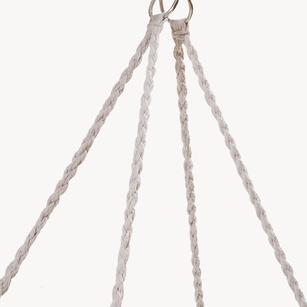 Fauteuil suspendu Kailua pour 2 personnes 135 x 129 x 65 cm blanc crème casa.pro