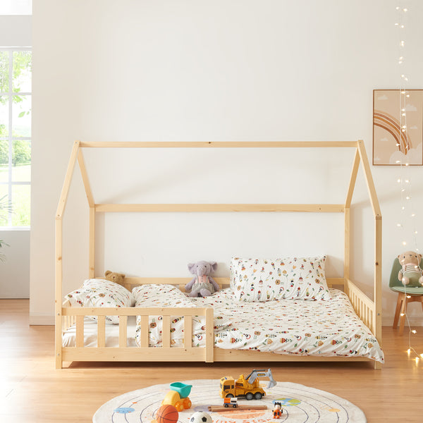 Lit cabane Hesel bois de pin [en.casa]