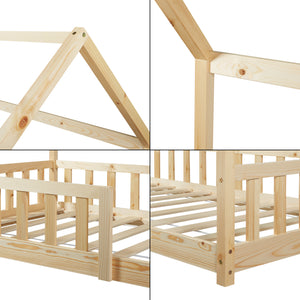 Lit cabane Hesel bois de pin [en.casa]