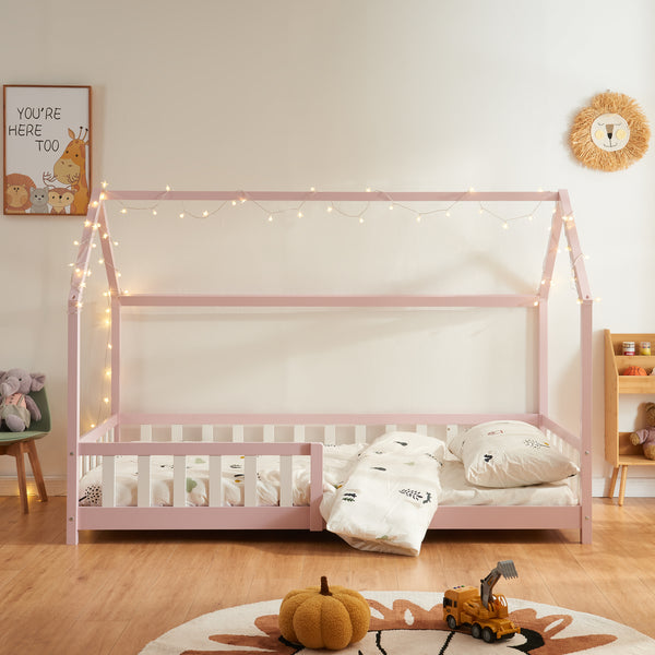 Lit cabane Hesel bois de pin [en.casa]