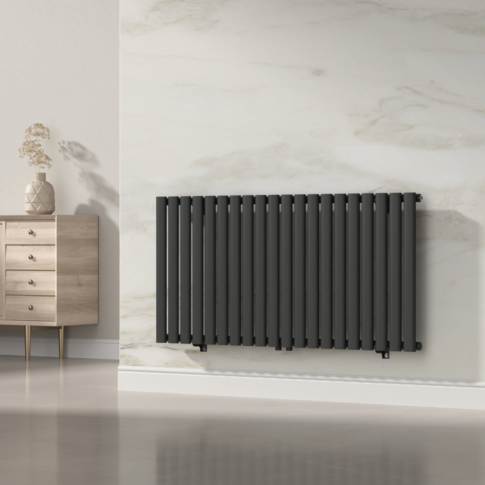 Radiateur à panneau plat Nore 857 W acier 60 x 120 cm noir [neu.haus]