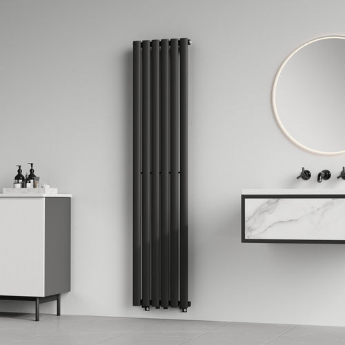 Radiateur à panneau plat Nore 636 W acier 160 x 36 cm noir [neu.haus]