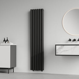 Radiateur à panneaux double Nore 1198 W acier 160 x 36 cm noir [neu.haus]