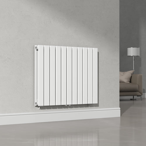 Radiateur à panneaux double Nore 1097 W acier 60 x 80 cm blanc [neu.haus]