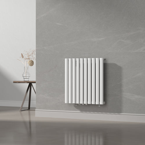 Radiateur à panneau plat Nore 449 W acier 60 x 60 cm blanc [neu.haus]