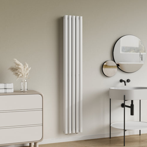 Radiateur à panneaux double Nore 1122 W acier 180 x 30 x 8 cm blanc [neu.haus]