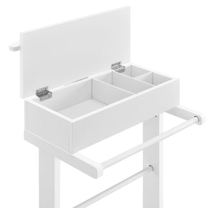 Valet de chambre Lulboll avec boîte ouvrable bois de pin [en.casa]