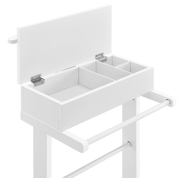 Valet de chambre Lulboll avec boîte ouvrable bois de pin [en.casa]