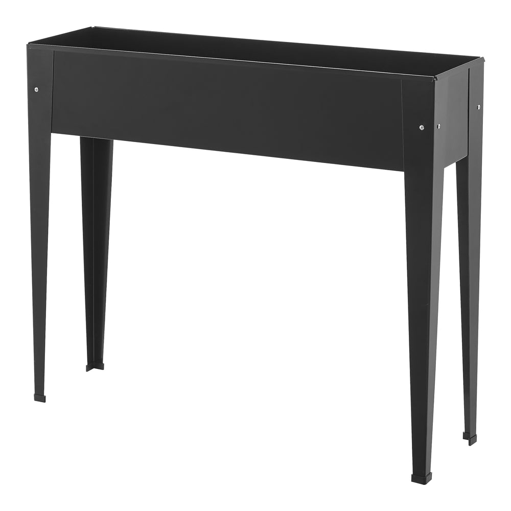 Jardinière surélevée Lelystad 98x25x82cm acier anthracite [en.casa] - premiumXL