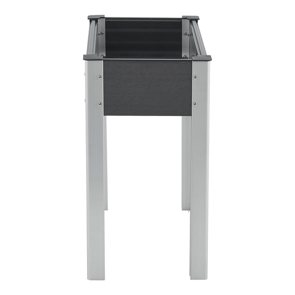 Potager surélevé Beverwijk gris foncé [en.casa]