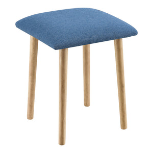Tabouret Rembourré Design Assise Stylée pour Salon Pieds en Hêtre Polyester 46 x 36 x 36 cm [en.casa]