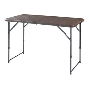 Table de camping pliante Adelfia à hauteur réglable 120 x 60 cm [en.casa]