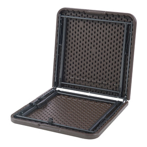 Table de camping pliante Adelfia à hauteur réglable 120 x 60 cm [en.casa]