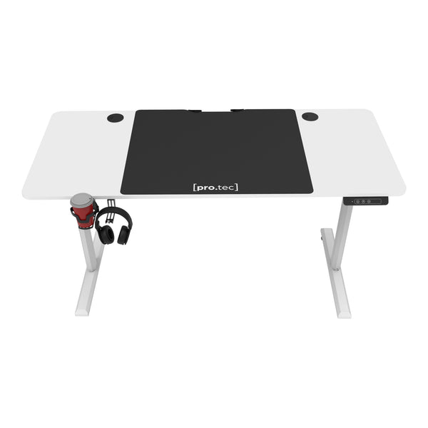 Table réglable en hauteur Hayward 140x60 cm en différentes couleurs [pro.tec]