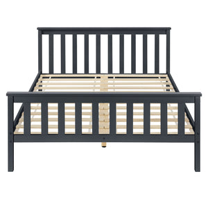 [en.casa] Lit en Pin Lit en Bois Lit d'Adulte Lit pour 2 Personnes Lits Jumeaux Cadre en Pin Sommier à Lattes en Panneau en Fibre de Bois Plusieurs Couleurs Tailles Différentes