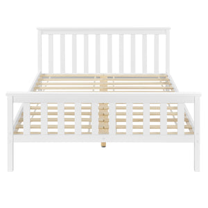 [en.casa] Lit en Pin Lit en Bois Lit d'Adulte Lit pour 2 Personnes Lits Jumeaux Cadre en Pin Sommier à Lattes en Panneau en Fibre de Bois Plusieurs Couleurs Tailles Différentes