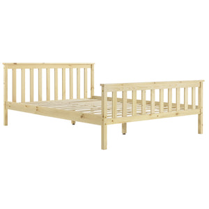 [en.casa] Lit en Pin Lit en Bois Lit d'Adulte Lit pour 2 Personnes Lits Jumeaux Cadre en Pin Sommier à Lattes en Panneau en Fibre de Bois Plusieurs Couleurs Tailles Différentes