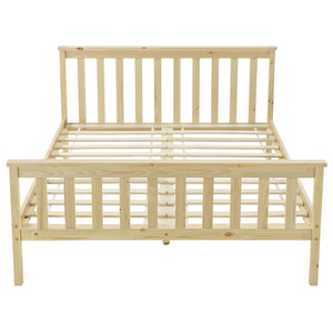 [en.casa] Lit en Pin Lit en Bois Lit d'Adulte Lit pour 2 Personnes Lits Jumeaux Cadre en Pin Sommier à Lattes en Panneau en Fibre de Bois Plusieurs Couleurs Tailles Différentes