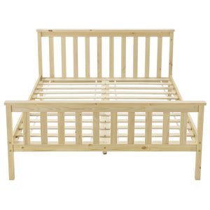 Lit en bois Hellnar avec matelas en mousse froide en différentes couleurs et tailles [en.casa]