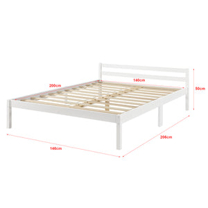 Lit en bois Nakkila différentes couleurs et tailles en.casa