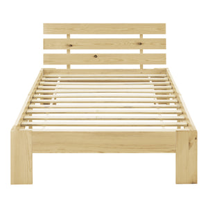 Lit en bois Nivala avec tête de lit, différentes couleurs et tailles en.casa