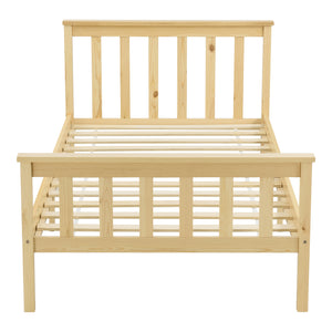 Lit en bois Brada avec tête de lit haute, différentes couleurs et tailles en.casa