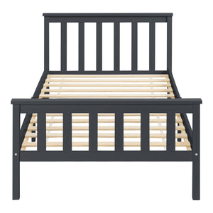 Lit en bois Brada avec tête de lit haute, différentes couleurs et tailles en.casa