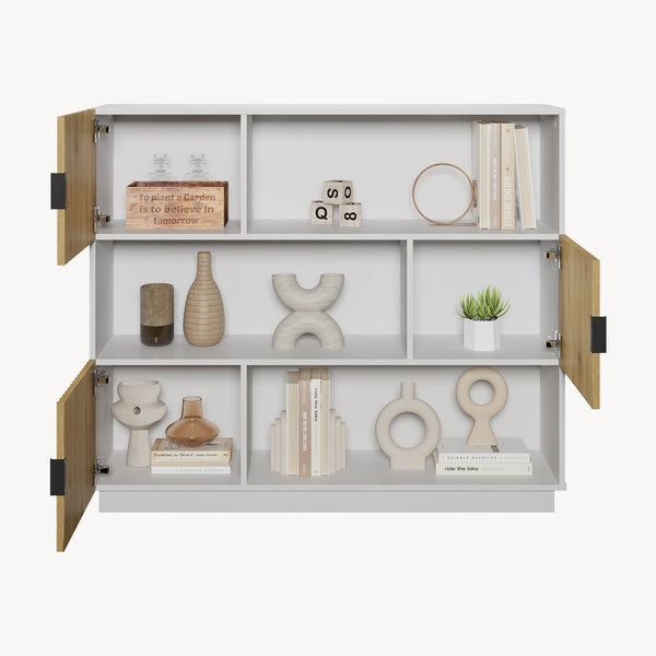 Bibliothèque Verhundar 102 x 120 x 30 cm [en.casa]