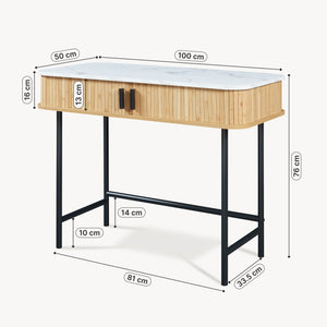 Table console Tvedestrand 100 x 50 x 76 cm [en.casa]