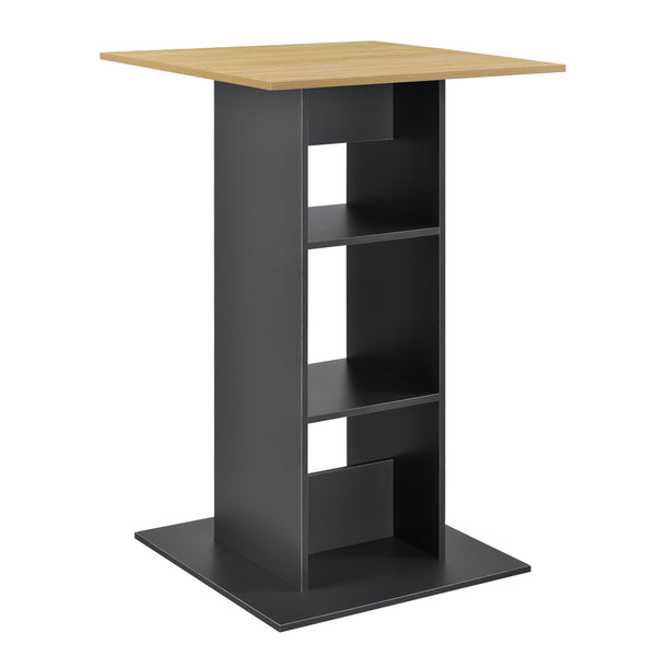 Table de Bar Visby 3 Étagères  70 x 70 x 110 cm Plusieurs couleurs [en.casa]