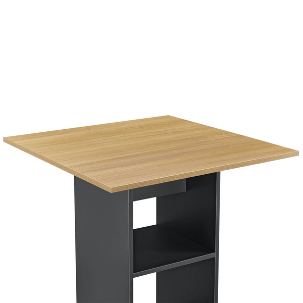 Table de Bar Visby 3 Étagères  70 x 70 x 110 cm Plusieurs couleurs [en.casa]