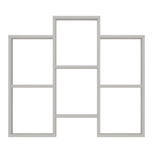 Étagère multi-usages Aabybro sur pied / murale 76 x 85 x 22 cm [en.casa]