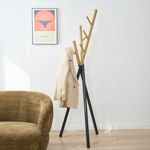 Porte-manteaux Laerdal 172x49x49 cm acier [en.casa]