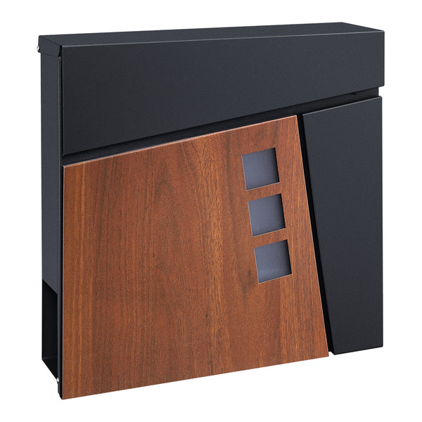 Boîte aux lettres Alfstedt 37x37x10,5 cm en acier, disponible en différentes couleurs [en.casa]