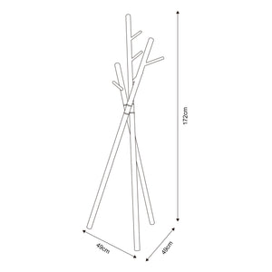 Porte-manteaux Laerdal 172x49x49 cm acier [en.casa]
