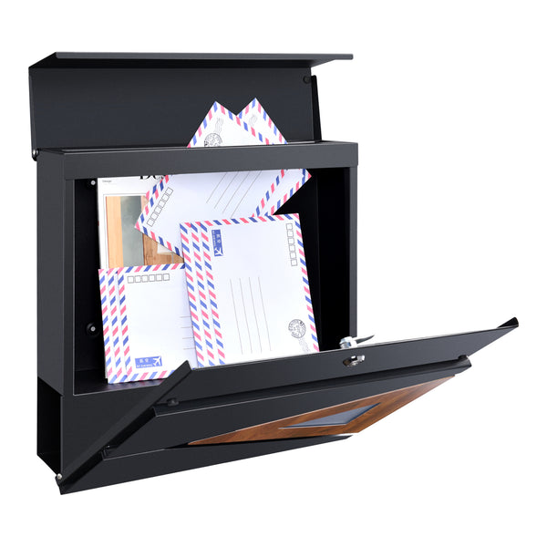 Boîte aux lettres Schönburg acier 37x37x11 cm plusieurs couleurs [en.casa]
