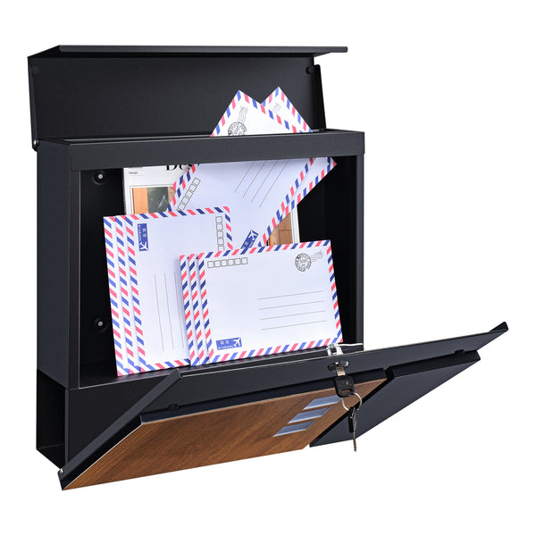 Boîte aux lettres Alfstedt 37x37x10,5 cm en acier, disponible en différentes couleurs [en.casa]