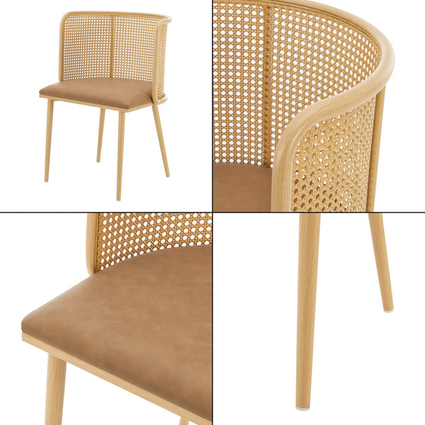 Chaise de salle à manger Flen lot de 2 en différentes couleurs [en.casa]