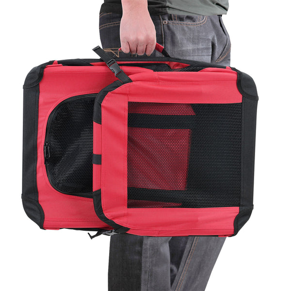 Caisse de transport pour chien pliable de la taille S à XXXXL Caisse de transport 4 couleurs différentes [pro.tec]