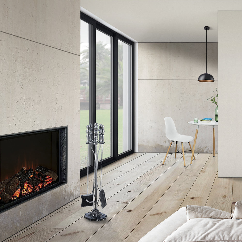 Accessoires de cheminée Dovre 5 pièces, ensemble d’outils de cheminée, différentes couleurs [en.casa] - premiumXL