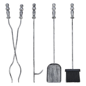 Serviteur de cheminée Dovre avec balai pelle pince tisonnier [en.casa]