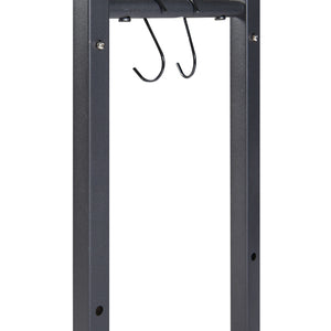 Range-bûches Kasan taille ajustable acier noir [en.casa]